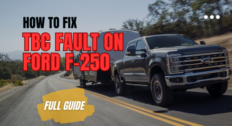 How To Fix TBC Fault On Ford F-250? (Full Guide)