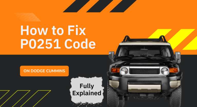 How to Fix P0251 Code On Dodge Cummins? (Fully Explained)